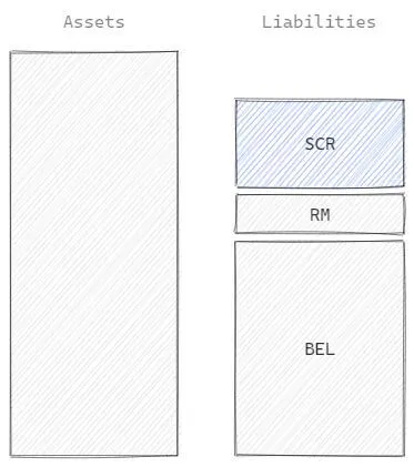 Solvency II balance sheet with the focus on SCR.